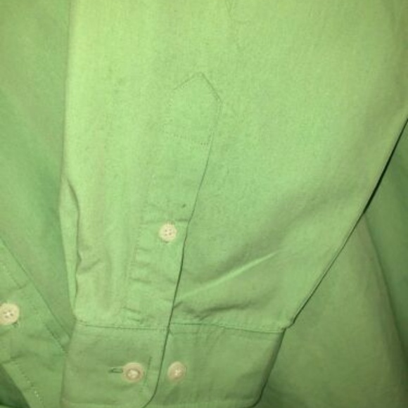 Mens Authentic Consensus Lime Green Shirt - Picture 5 of 7